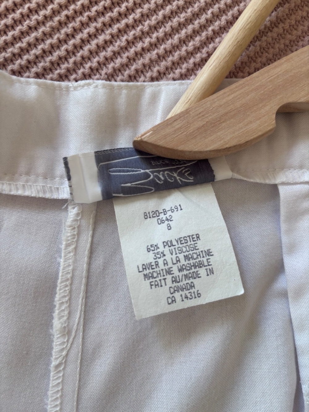 Zack’s Vintage High Waist Pleated White Shorts Women’s Vintage Size 8 - Picture 6 of 10